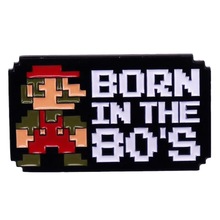 马里奥兄弟胸针日本动漫金属徽章游戏周边配饰珐琅别针装饰