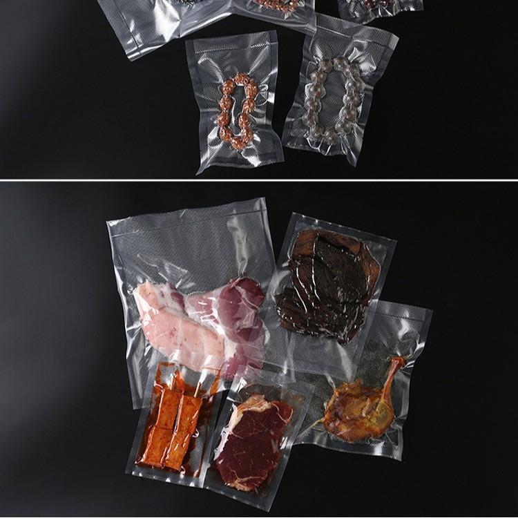 筋目真空袋食品包装袋家庭用エンボス抽出袋熟食保ソーセージ圧縮冷凍耐高温|undefined