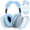 Translucent sky blue four-piece set (glitter tpu shell cover*1 pair+head beam cover*1+head beam cover*1+ear cushion cover*1 pair)