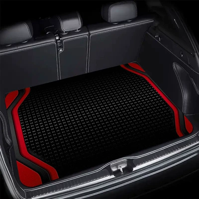 Avtomobil döşəmə paspasları – Floral Car Trunk Mat, Stain-Resistant - 0226detm-car-5-75100cm-crystal-velvet-dot-plastic-bottom