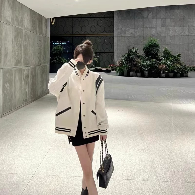 wk2025 весенняя пара универсальная бейсбольная куртка в консервативном стиле свободная куртка 011 бейсбольная форма корейская версия оптовая продажа