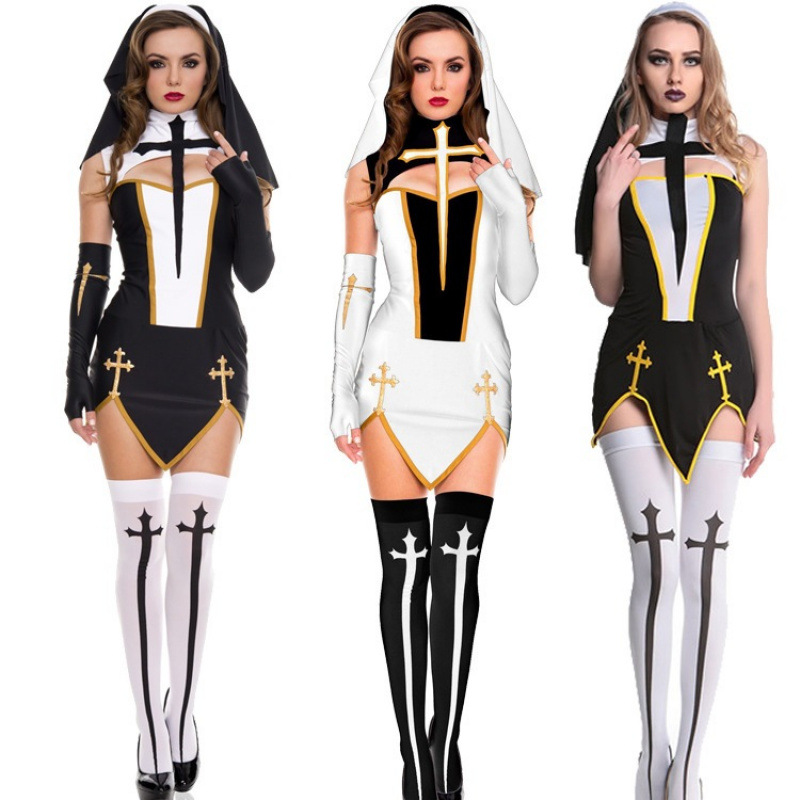 Sexy Lingerie Wholesale Cosplay Costumes New Nun Costumes Game Uniforms New Halloween Costumes