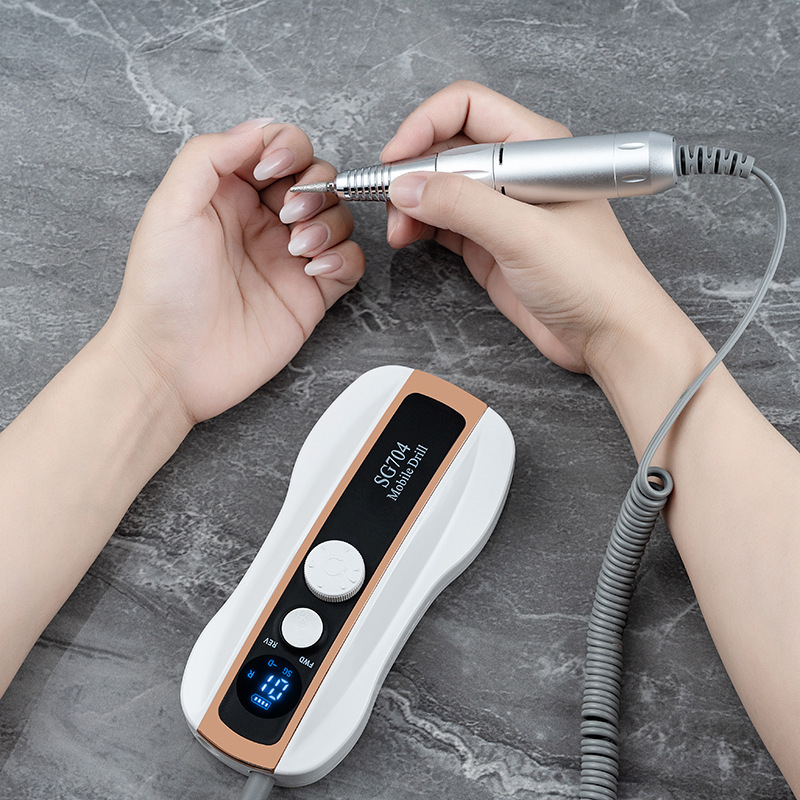 Polizador de uñas conveniente, tipo de carga inteligente, pulizador de uñas transfronterizo profesional de descarga de uñas 35000RPM