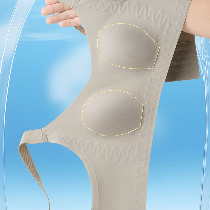 [Can Issue Invoices] Summer Plus-Size Underwear, Ultra-Thin Rabbit Ear Cup, Makes Large Busts Appear Smaller, Prevents Bulges, Live Streaming, Cross-Border