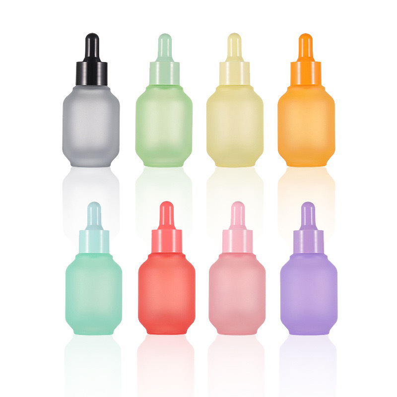 Botella de linterna de color de 30ml botella de tanque de gas macaron botella de esencia botella de líquido líquido botella de gotas botella de aceite esencial