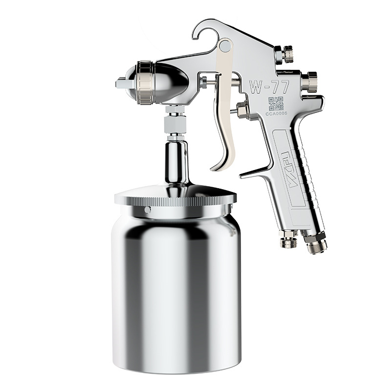 Pistola de pulverización de pintura neumática JW - 77S 2.0 / 2.5mm de alta atomización 1000ml bajo la olla