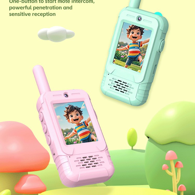 Ventas transfronterizas de videoconferencia infantil intercomunicación padres-hijos mini teléfono inalámbrico al aire libre juguetes electrónicos regalos image 5