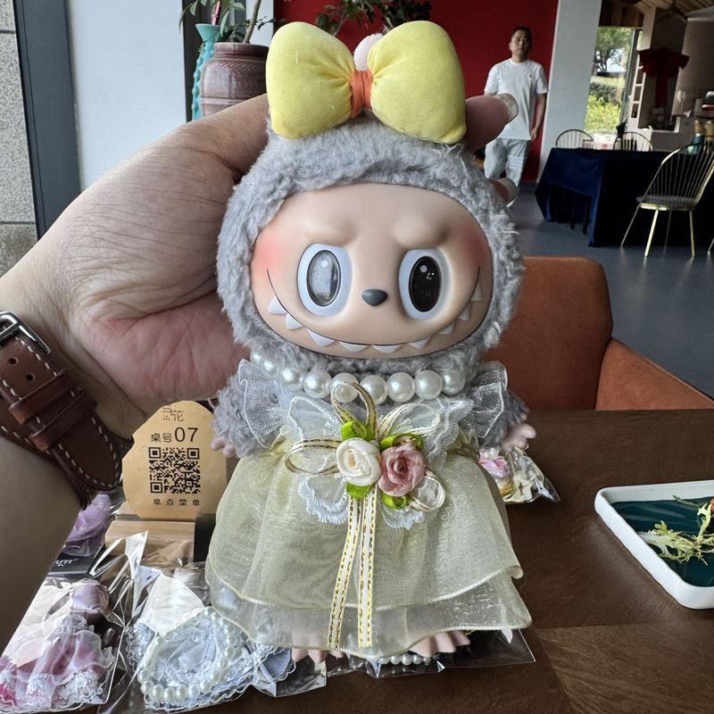 【衣類のみ】ラブブー人形 17cm ラブブー ペンダント ベビー服 アクセサリー ショーツ キーホルダー エアコットン|undefined