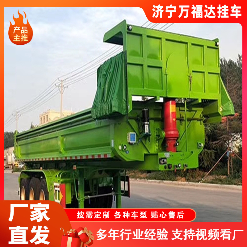 Supply of Rear Dump Semi-Trailer Heavy-Duty Van Semi-Trailer Three-Axis Rear Dump Truck Reardump