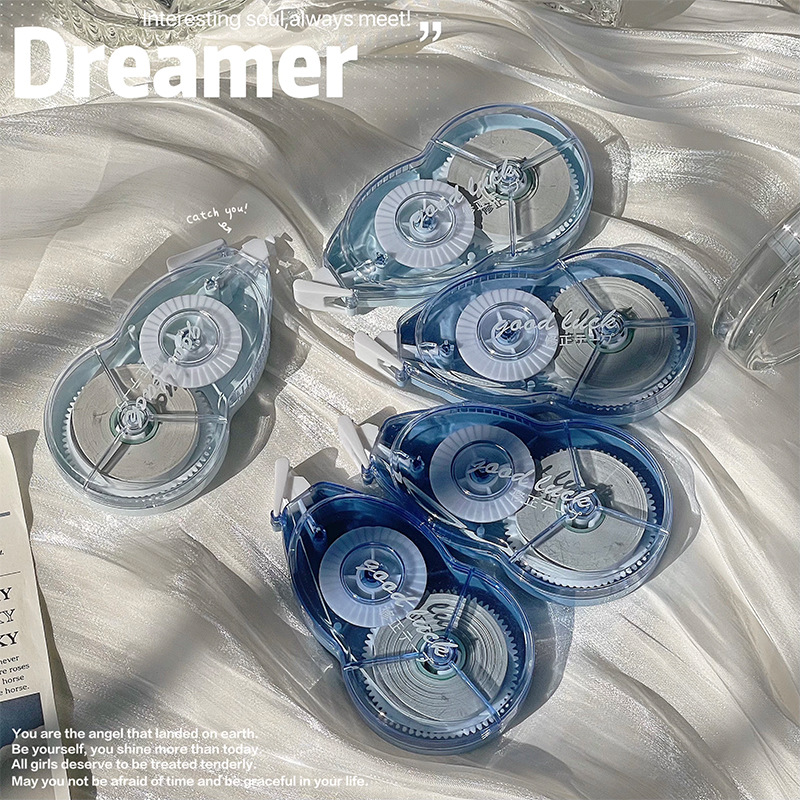 Los nuevos estudiantes de traje de cinta de corrección de gradiente usan cinta de corrección de cuenta de mano de gran capacidad de aspecto alto cinta de corrección de silencio suave