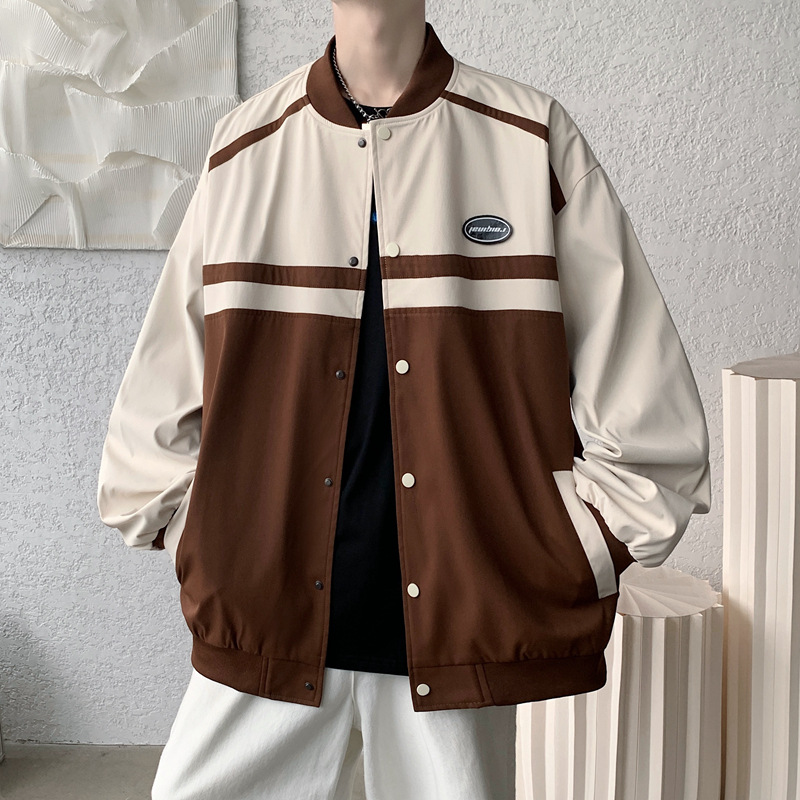 Japón juvenil sensación de color americano chaqueta de piloto primavera nueva tendencia de estilo de puerto abrigo casual suelto