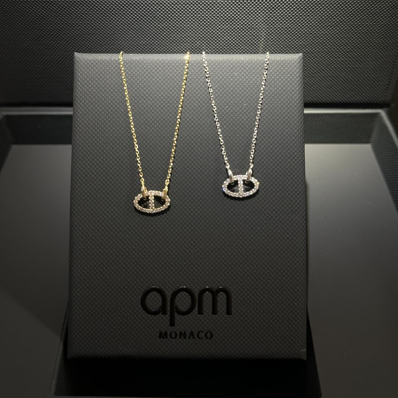 Pig Nose Necklace Sparkling Diamond Inlaid Clavicle Chain Girlfriend Gift Gold Color Necklace Gold Color Hoop