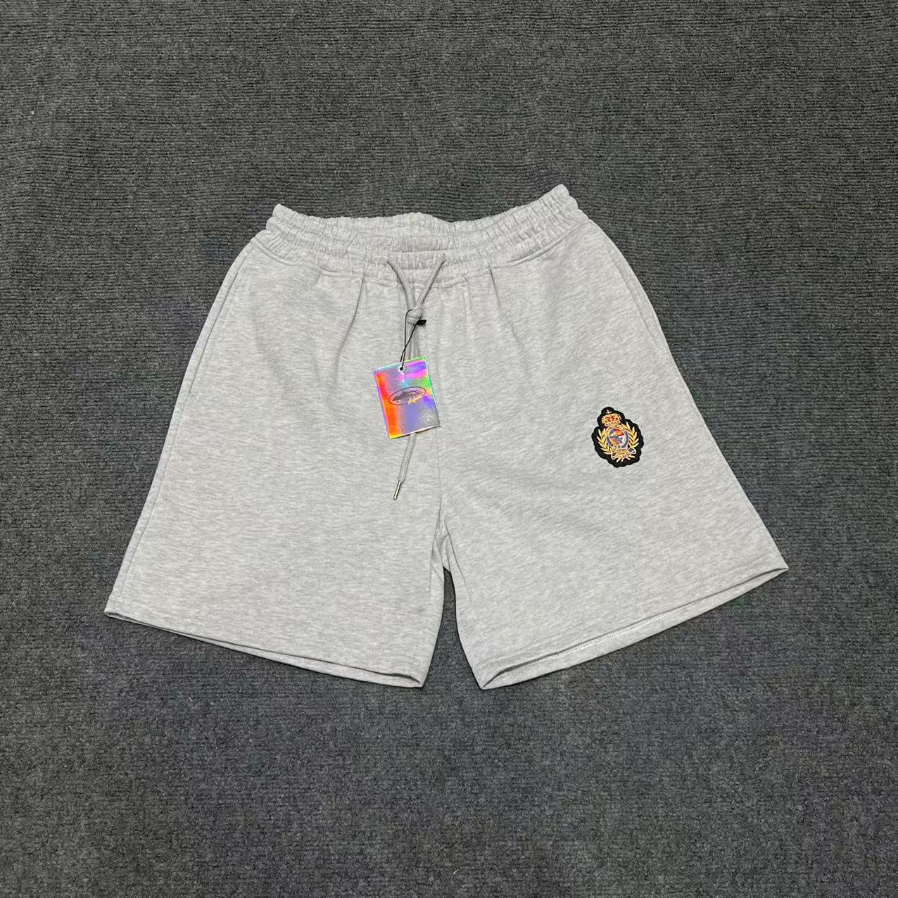 Marca de moda europea y americana transfronteriza Alcatraz Camiseta de manga corta con estampado de letras reflectantes Traje de pantalones cortos casuales de calle para hombres y mujeres