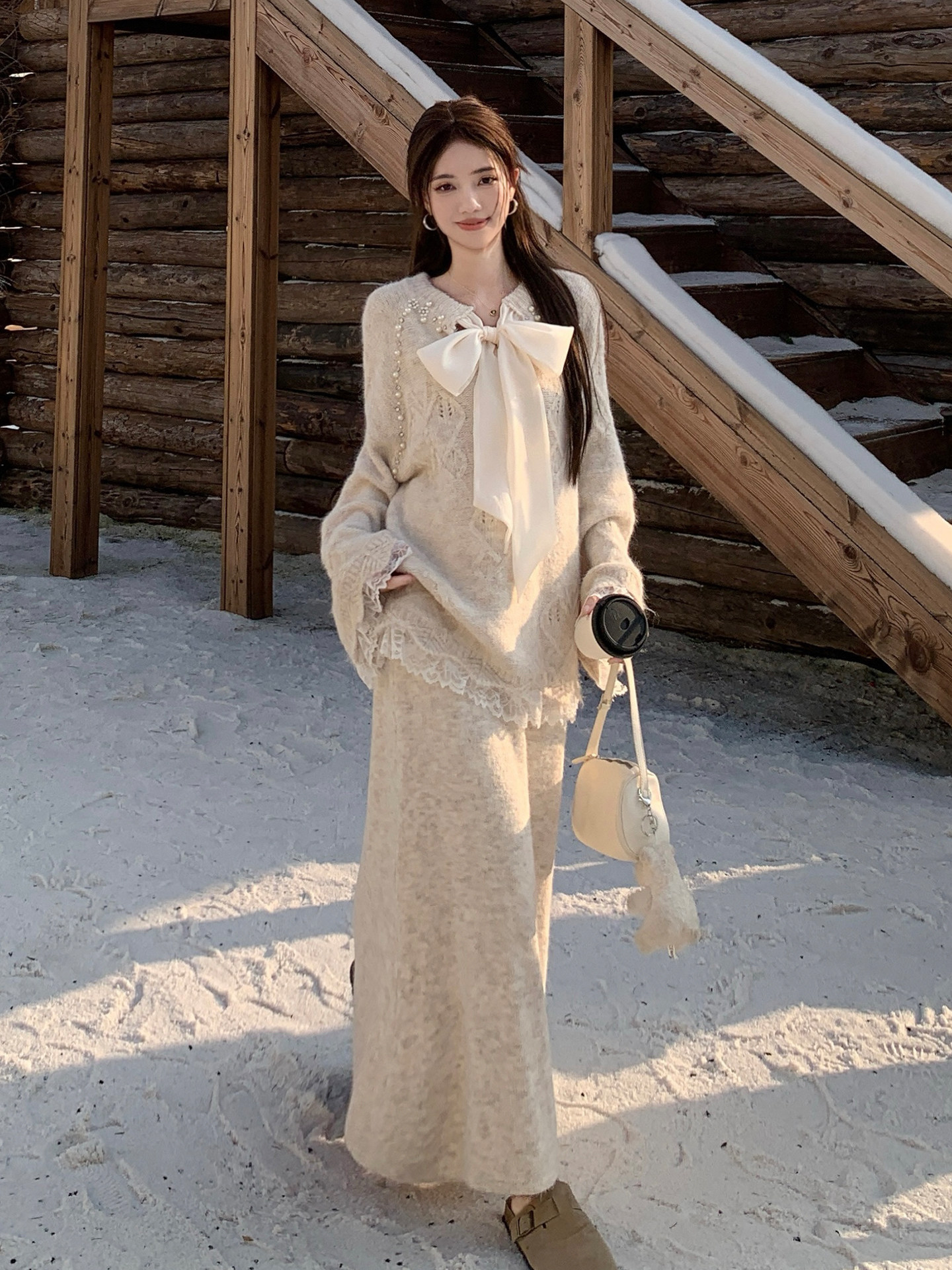 Autumn knitted sweater