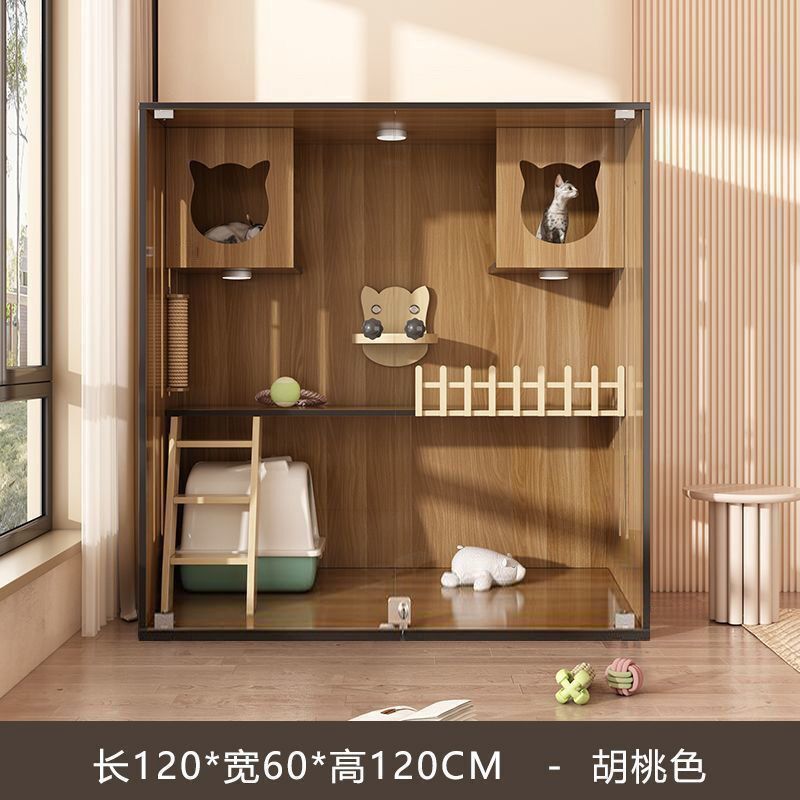 宠物柜子猫别墅家用室内猫窝猫屋猫笼子超大自由空间猫柜|undefined