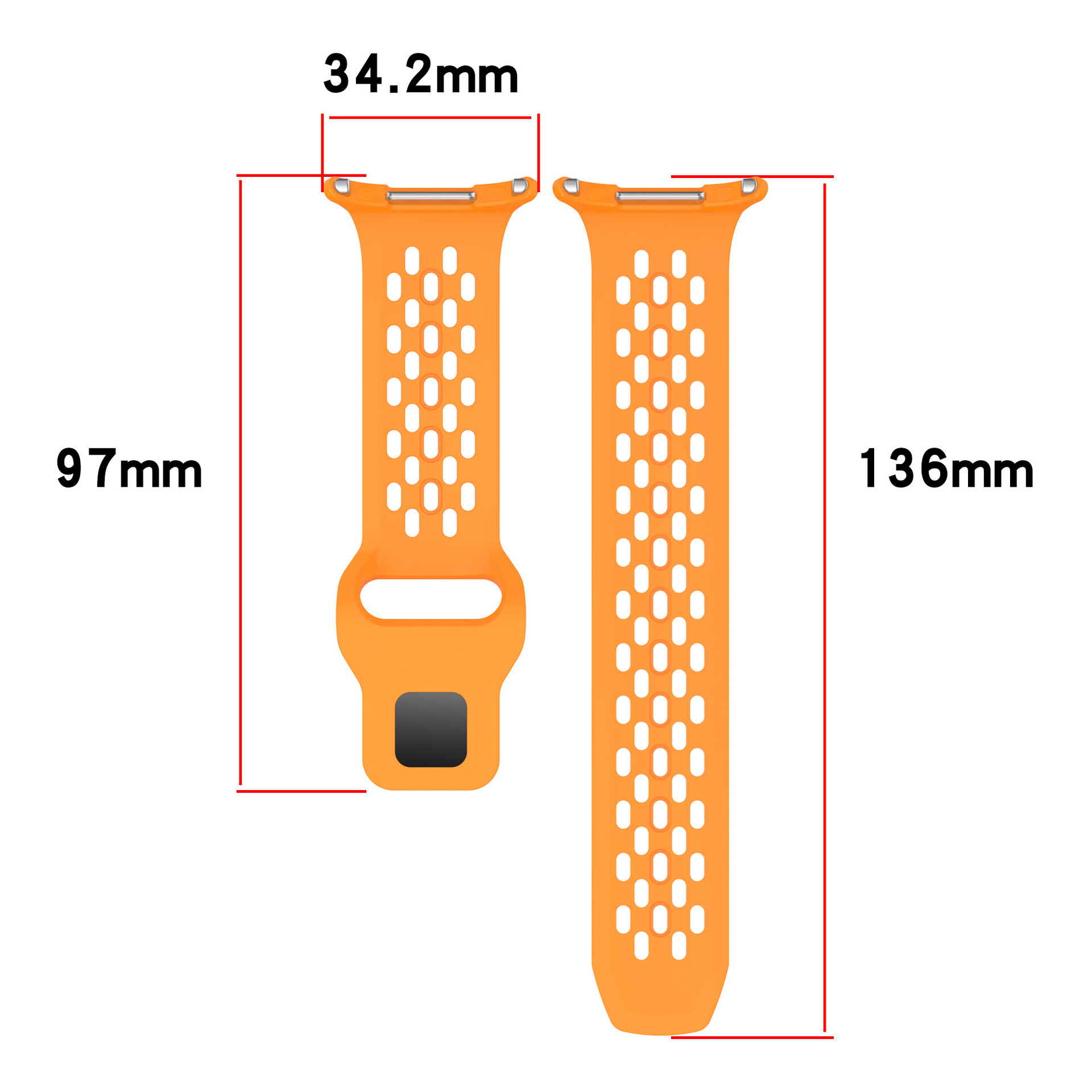 Suitable for the 47mm perforated sports breathable silicone replaceable watch strap of Samsung Galaxy watch7 ultra undefined