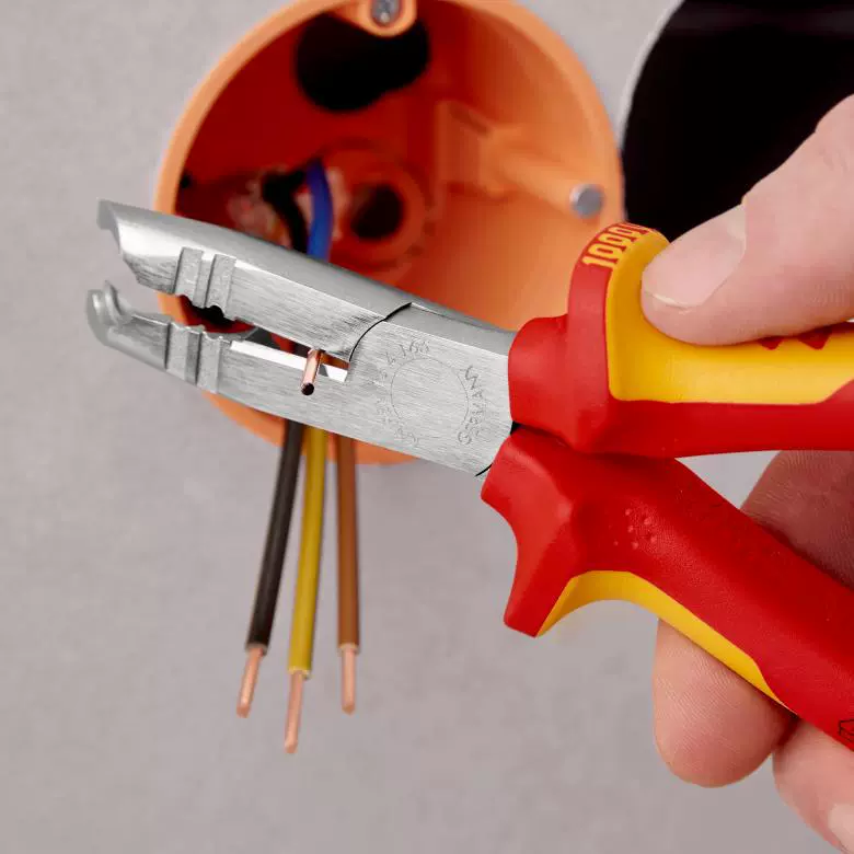 凯尼派克 Knipex изолированная обжимающая клещи обжимной инструмент для провода изолированный кабель ручной обжиматель 13 46 165