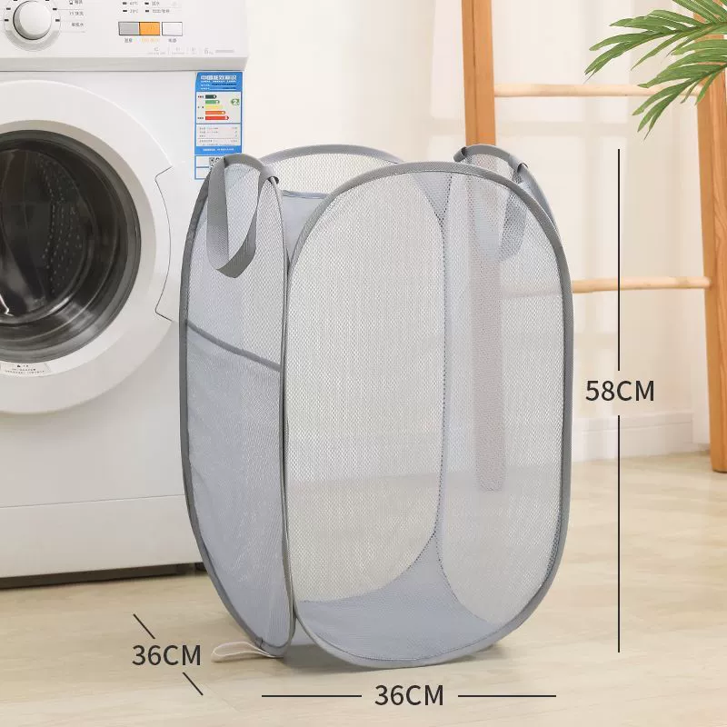 Handheld laundry basket, foldable storage basket, big storage system, classification