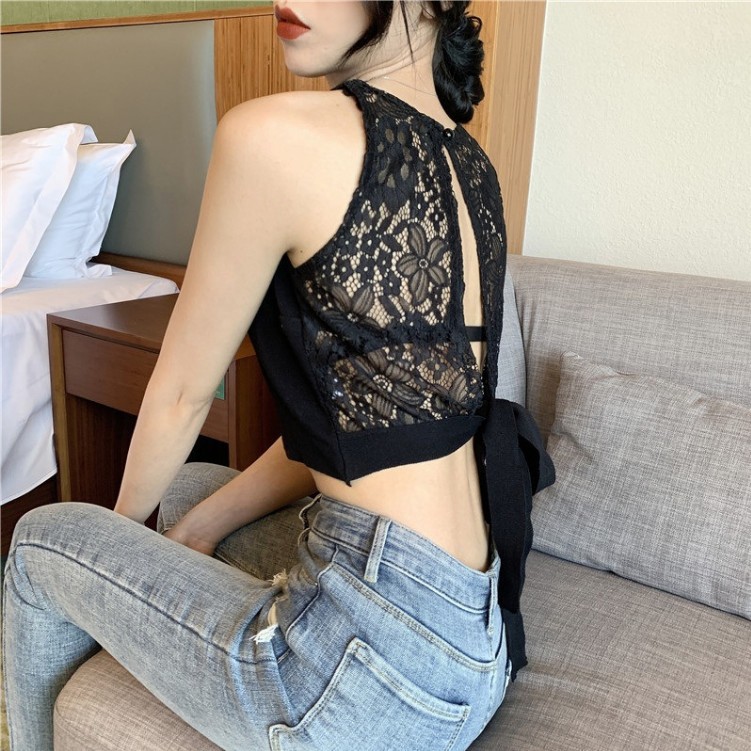 Summer sexy knitted vest