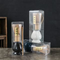 日式抹茶茶具套裝百本立茶刷宋代點茶工具三件套竹製茶筅笠批發