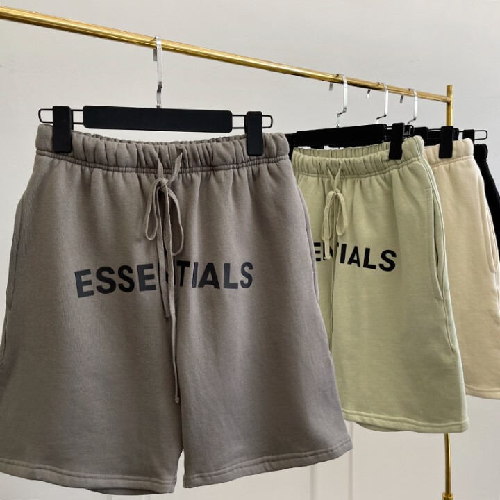 FOG Line Summer ESSENTIALS Casual Trendy Outer Wear Sports Shorts Large Letter Five-point Pants Loose Cotton Men