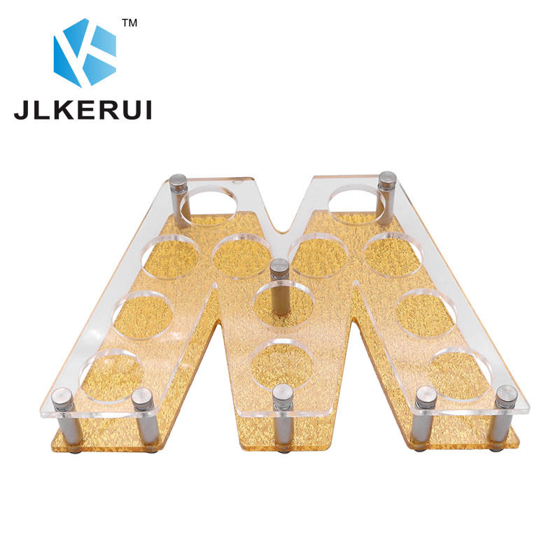 Titular de la taza de la forma logotipo titular de la taza de la forma de la letra titular de la taza de bala apertura personalizada