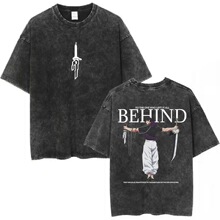 Anime Jujutsu Kaisen Washed T-shirt Fushiguro Toji To The On