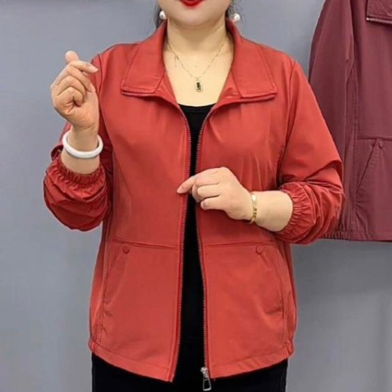 Dropshipping Live-Stream Hot-Selling 2026 Spring and Autumn Trench Coat Stylish Casual Loose-Fitting Mom-Style Jacket Women's Outerwear Top