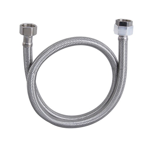 304 stainless steel braided water inlet hose metal high pressure pipe water heater toilet angle valve 4 points hot and cold connecting water pipe