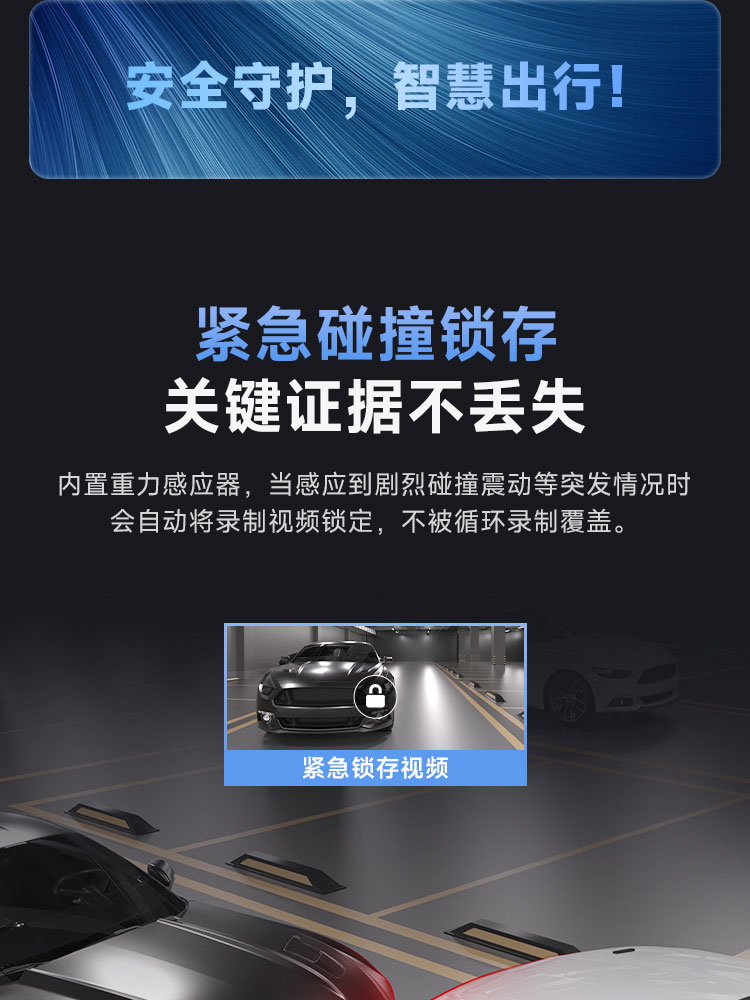 Dadapai Driving Recorder, Clear Night Vision Streaming Rearview Mirror, Dual-Lens Reversing Image Integrated