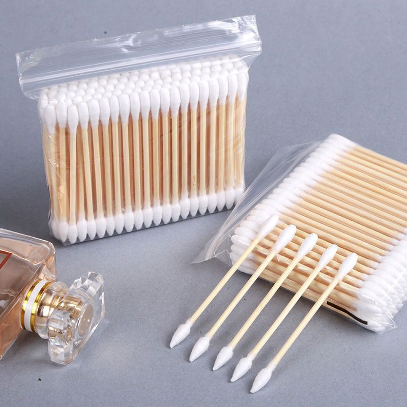 双头棉签化妆用棉签棉棒掏耳朵家用一次性尖头竹棒棉球清洁卫生棉|undefined