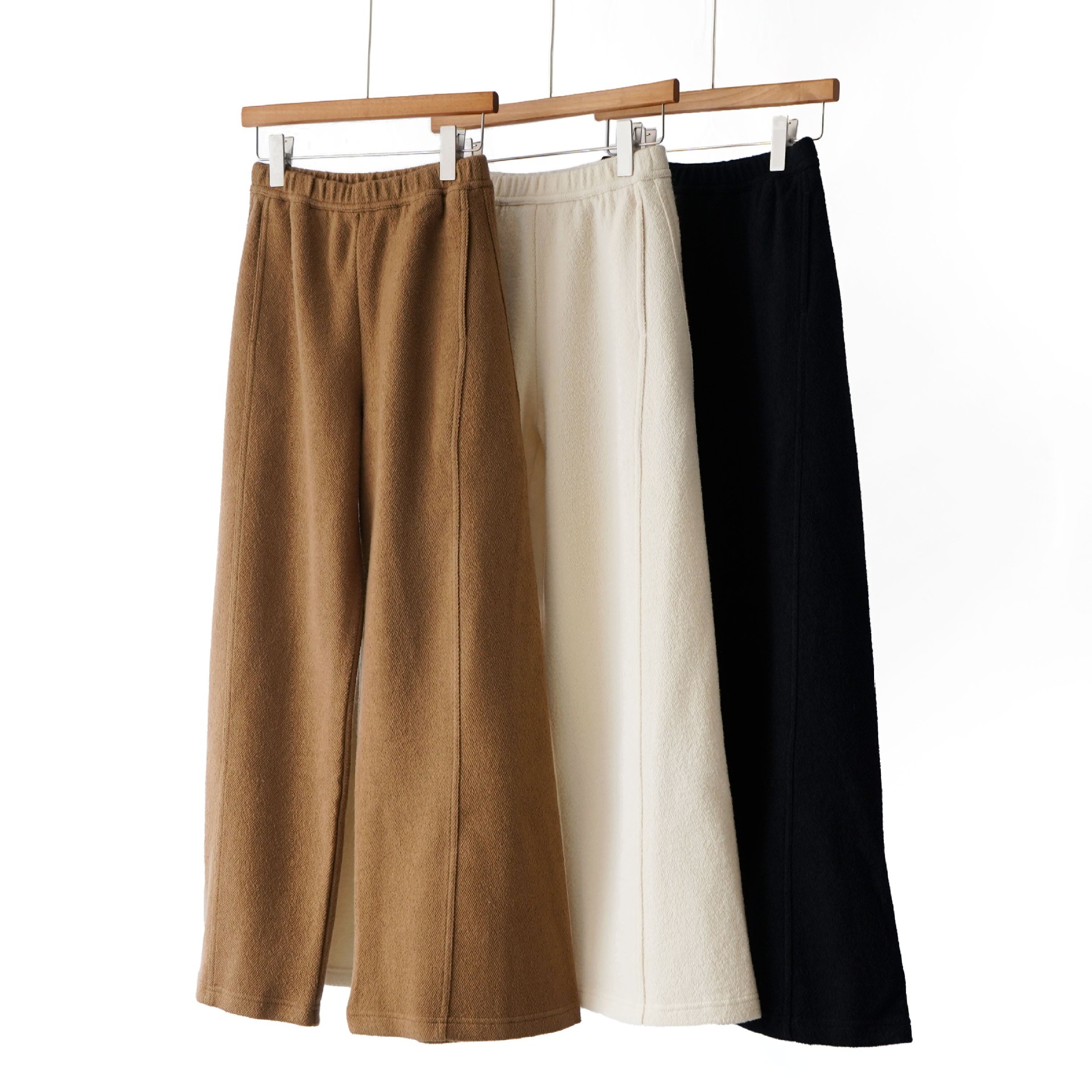 Autumn and winter pants king top! Mother's ZZ Wool Lyocell Blend Lazy Loose Wide Leg Pants for Women