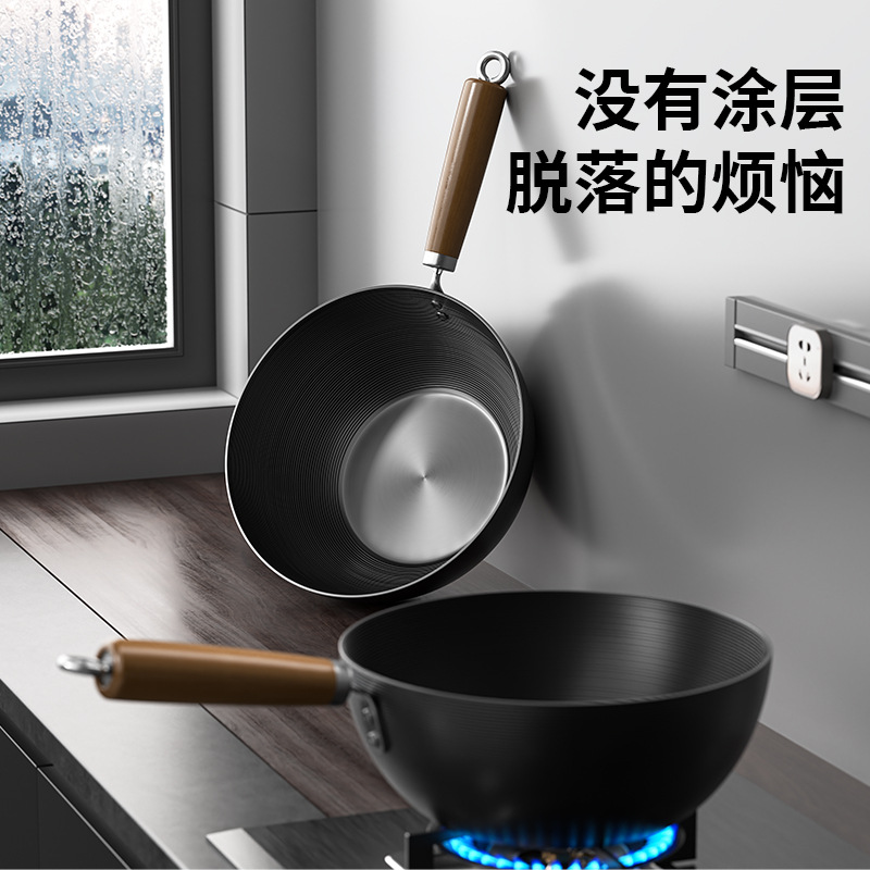 Una persona de estilo japonés mini olla sin recubrimiento no pegajoso olla de horno de hierro de hierro de hierro de horno general