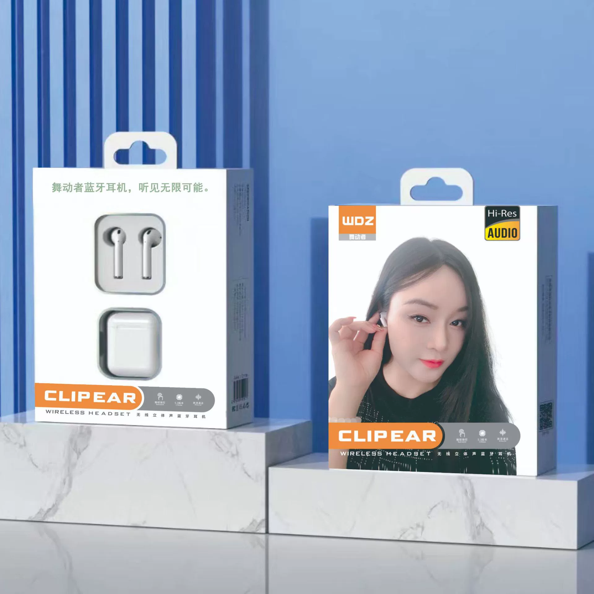 Встроенные наушники Bluetooth по уху (Huaqiangbei) 5-е поколение, ENC+ANC шумоподавление, длинный срок службы батареи