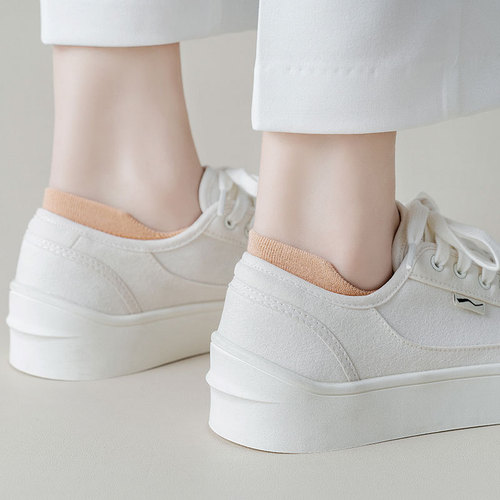 Women's Ship Socks Spring and Summer Thin Style Low Mouth Socks Silicone Anti-Slip Non-Slip Ins Trend Iron-On Heel Rise Short Socks