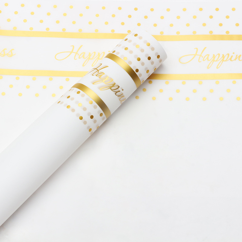 Huaxi Xiaomeito Papel liso coreano Papel de envolver de flores Ramo mate impermeable Flores Diy Regalo Floristería Papel de envolver de flores
