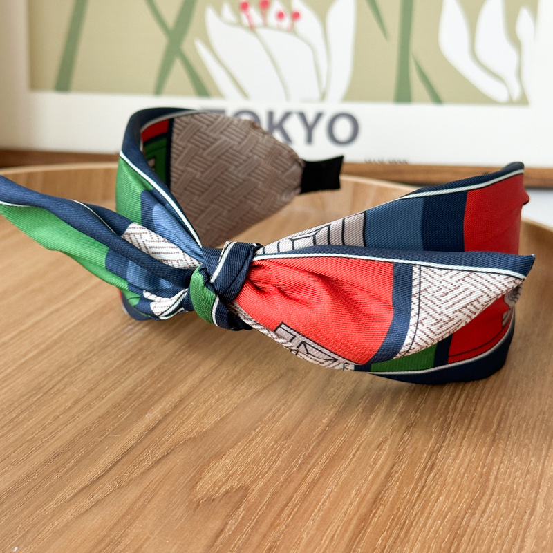 257g Weight Hair Band Hair Accessories Type 1 Piece Quantity Holiday, Daily Occasion Color Block Pattern Women's Gender Handmade Design Simple Style, Classic Style Style Women's Simple Style Classic Style Color Block Cloth Handmade Hair Band 11