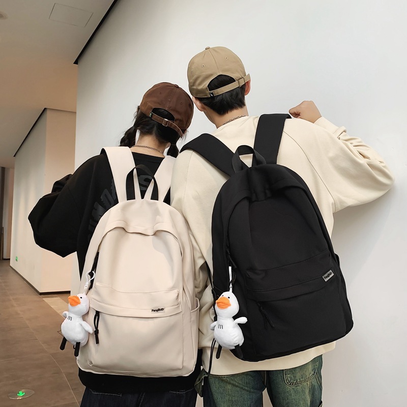 School Bag Men's Backpack Large Capacity Computer Backpack Female Japanese Style Junior High School Students and College Students Cross-Border Lightweight Waterproof