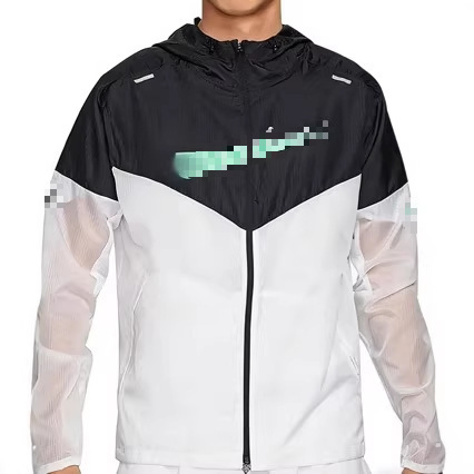 2025 cross-border e-commerce product, featuring a printed patchwork sun protection hooded jacket, trendy sports outdoor style, available now.