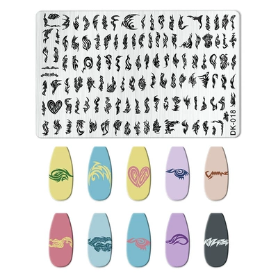 Nail Art, Rectangular Plates for: Dırnaq bəzəkləri - dk-018