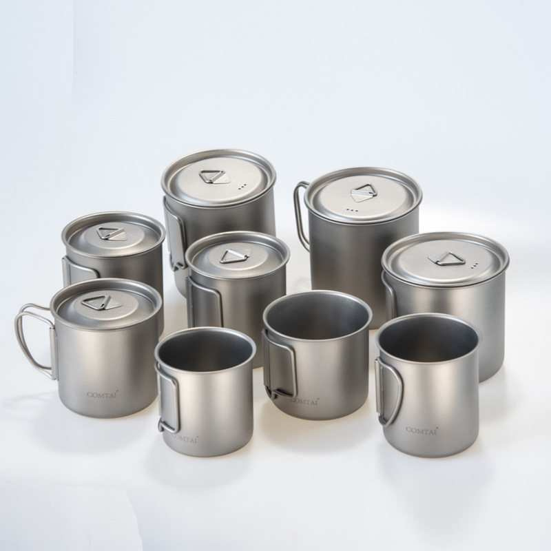 Kang Titanium COMTAI Taza de agua de titanio puro Taza de titanio al aire libre Puede cocinar y hacer té Taza de agua saludable Taza de aleación de titanio personalizada al por mayor