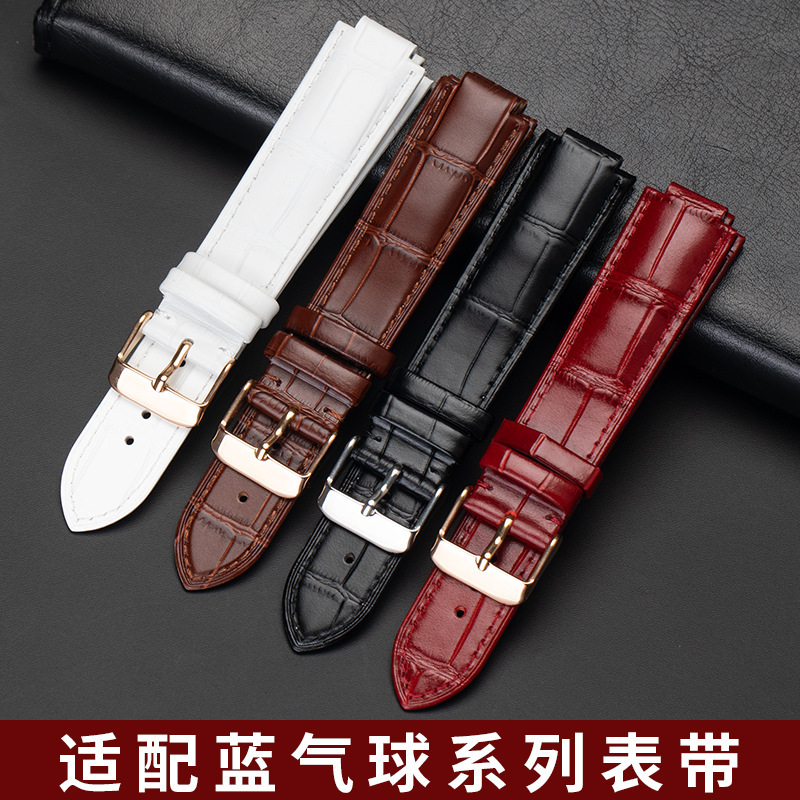 Convex Watch Strap High-grade Head Layer Cowhide Convex Interface Genuine Leather Watch Strap Chain for Men and Women Business Watch Strap Concave Watch