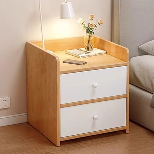 Bedside Table Storage Rack Simple Modern Household 2024 New Style Rental Room Bedroom Small Bedside Storage Xu Xiao