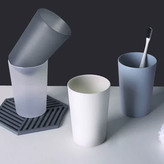 家用漱口杯简约刷牙洗漱杯情侣塑料杯创意牙杯旅行便携学生牙具杯