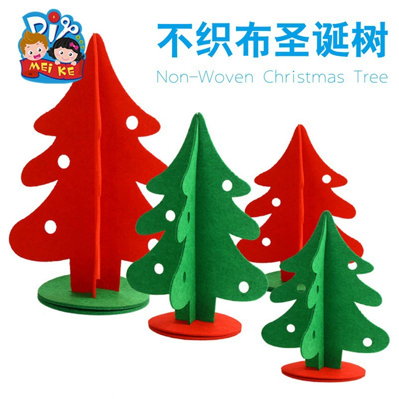 Рождественские маленькие подарки ручной работы «сделай сам», стерео мультяшное украшение для рождественской елки, креативные детские материалы для рисования в детском саду