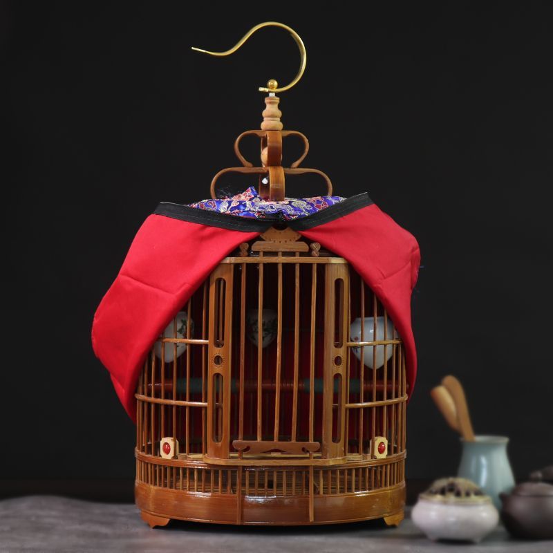 贵州凯里画眉笼画眉鸟生头专用笼竹制手工大号八哥鹩哥画眉鸟笼子|undefined