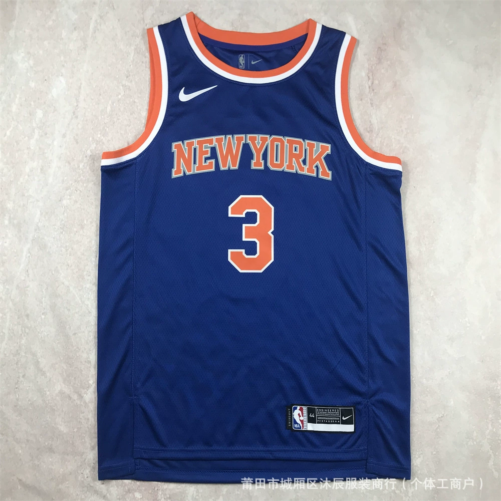 Горячее прессование американская баскетбольная форма Knicks Timberwolves Lakers Clippers Edwards Westbrook Russell спортивная майка