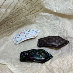 驴家新款三彩发饰高级感发卡白三彩老花发夹边夹发卡发饰批发