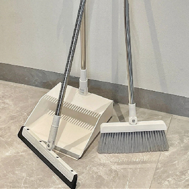 Broom and Dustpan Set, Two-Piece Household Set, Non-Stick Hair Broom, Soft Bristle Broom, Dustpan Broom and Dustpan Set, Two-Piece Household Set, Non-Stick Hair Broom, Soft Bristle Broom, Dustpan