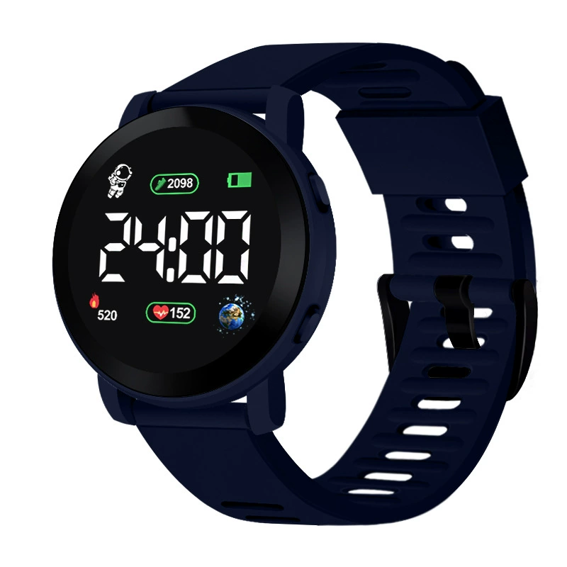 Children's Digital Travel Watch — Waterproof, Silicone Strap, Time & Date Display (Multiple Colors)